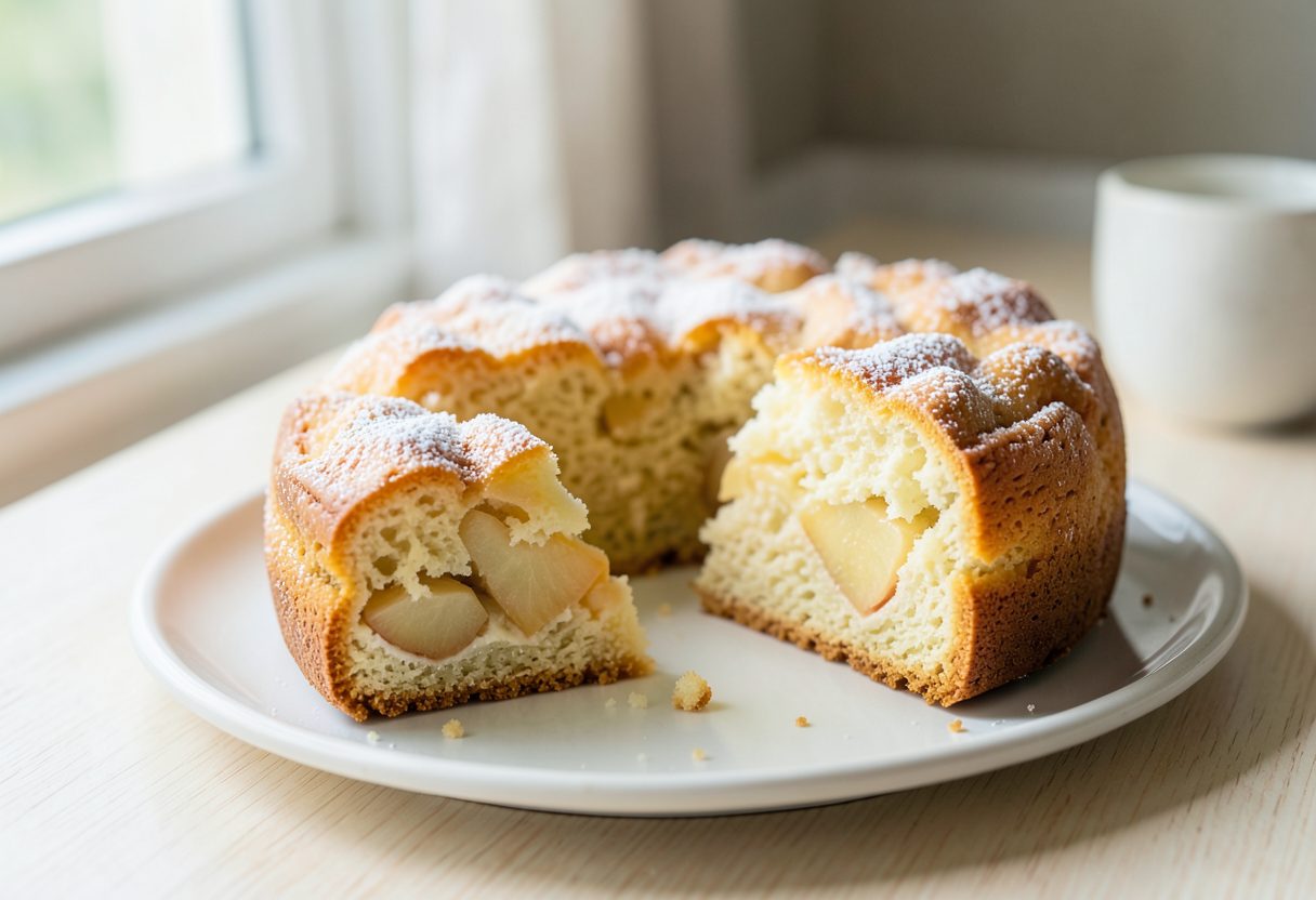 Шарлотка с яблоками